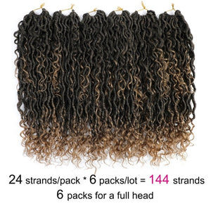 Goddess Locs Crochet Braids 6 Pack