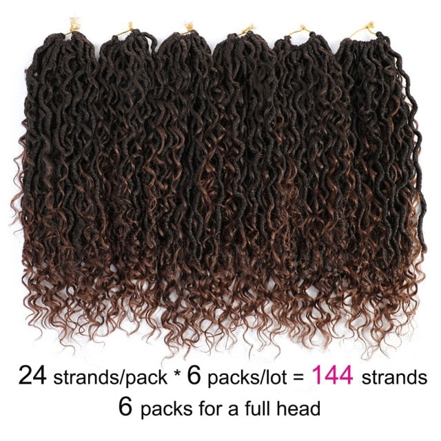 Goddess Locs Crochet Braids 6 Pack