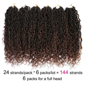 Goddess Locs Crochet Braids 6 Pack