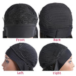 Straight Human Hair Bob Headband Wig