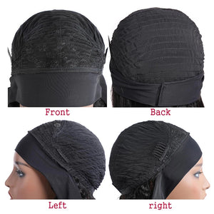 Straight Human Hair Bob Headband Wig