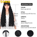 Faux Locs Synthetic Crochet Baseball Cap Wig