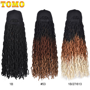 Faux Locs Synthetic Crochet Baseball Cap Wig