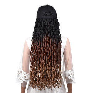 Faux Locs Synthetic Crochet Baseball Cap Wig