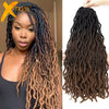 Synthetic Crochet Curly Faux Locs Gypsy Braiding Hair