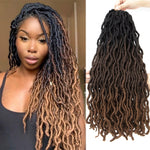 Synthetic Crochet Curly Faux Locs Gypsy Braiding Hair