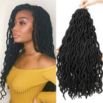 Synthetic Crochet Curly Faux Locs Gypsy Braiding Hair