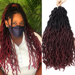 Synthetic Crochet Curly Faux Locs Gypsy Braiding Hair