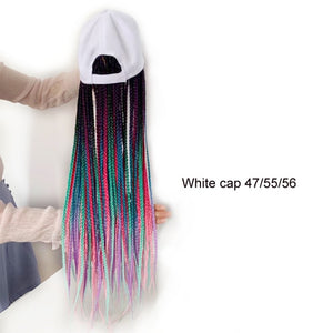 Synthetic Box Braids Baseball Cap wig