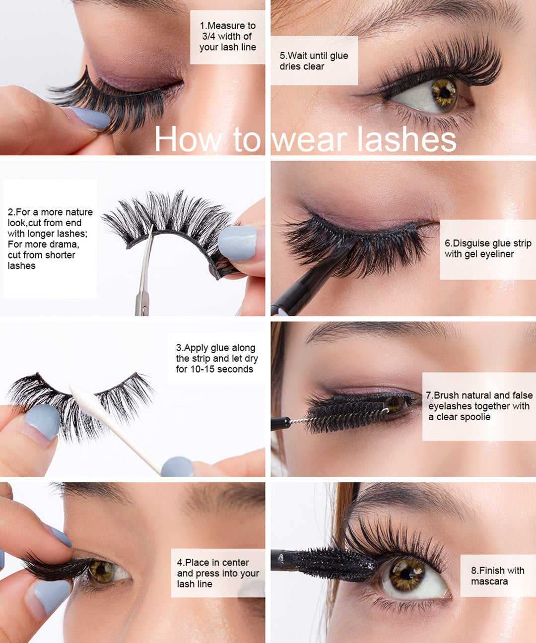 20 pairs Faux mink lashes