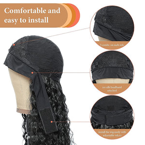 Glueless Water Wave Headband Wig