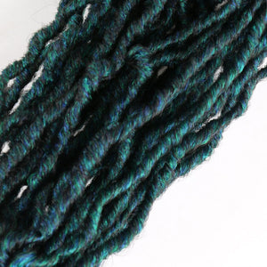 Faux Locs Green 3 Tone Synthetic Hair