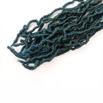 Faux Locs Green 3 Tone Synthetic Hair