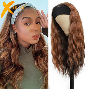 Synthetic Natural Wave Headband Wig