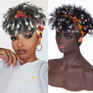 Synthetic Short Kinky Curly Wrap Wig