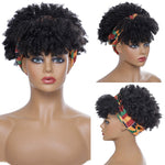 Synthetic Short Kinky Curly Wrap Wig