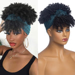 Synthetic Short Kinky Curly Wrap Wig