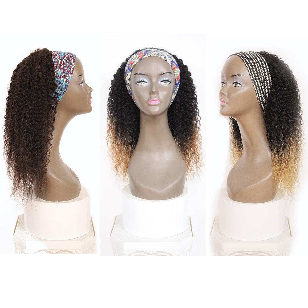 Kinky Curly Synthetic Headband Wig