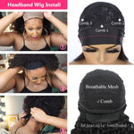 Kinky Curly Synthetic Headband Wig