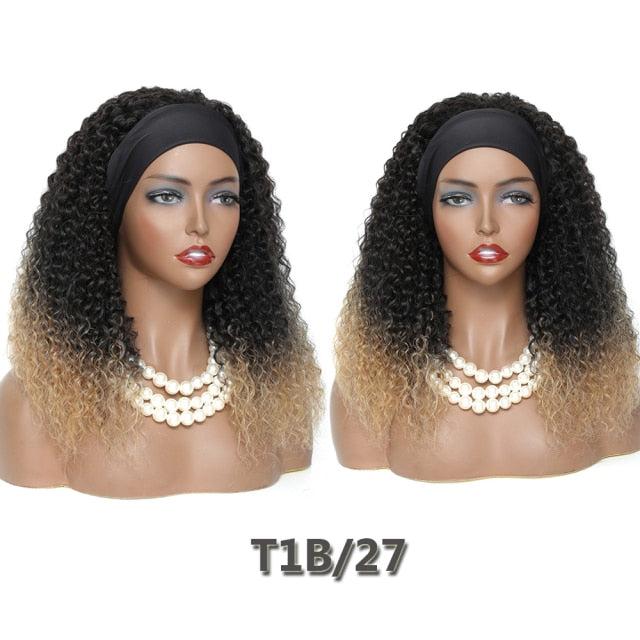 Kinky Curly Synthetic Headband Wig