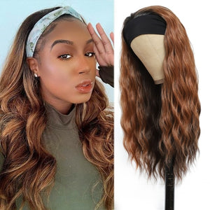 Synthetic Natural Wave Headband Wig