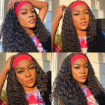 Human Hair Deep Wave Headband Wig
