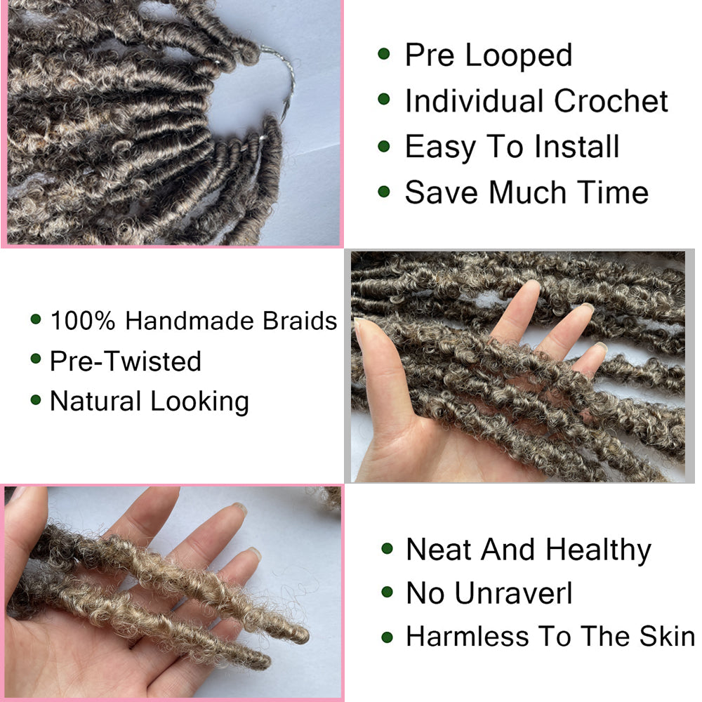 Distressed Butterfly Locs Crochet Hair Long Braids